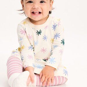 Hanna Andersson Baby Long Sleeve Pocket Dress & Leggings Set